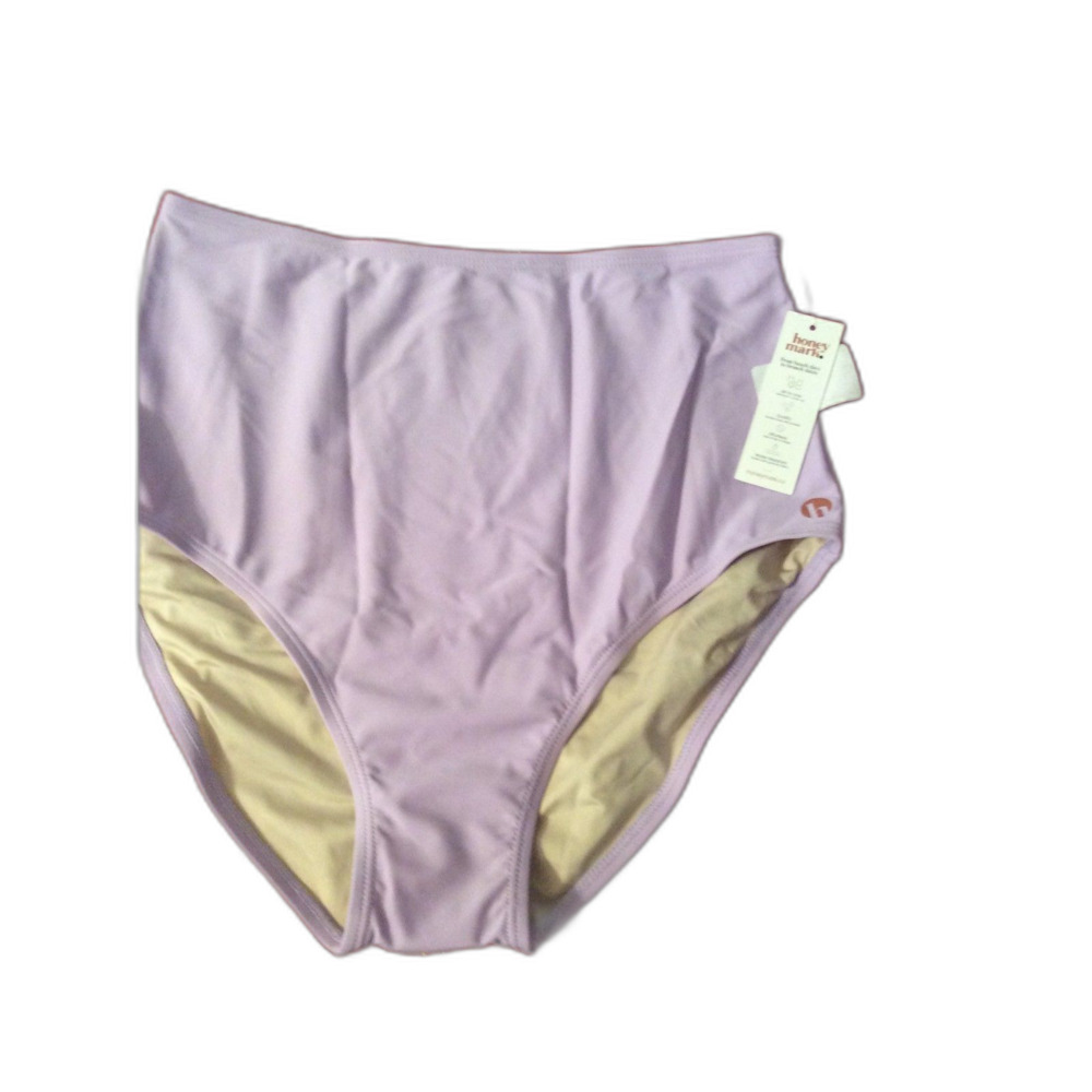 New NWT Honey mark Lavender High Waist Bottom swimwear Medium M
